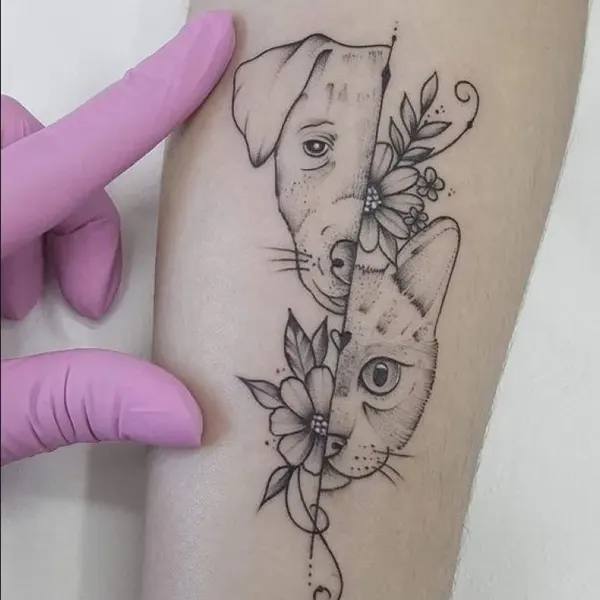 Tatuagem de animal delicada no antebraço
