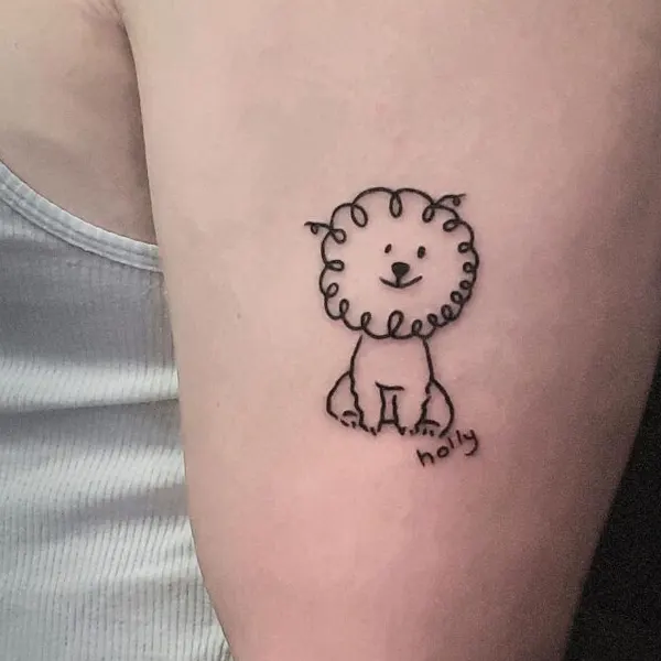 Tatuagem de animal no braço