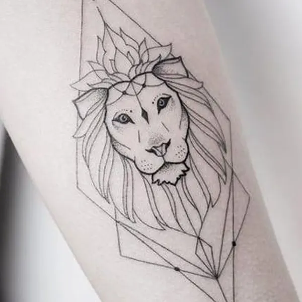 Tatuagem do signo de Leão
