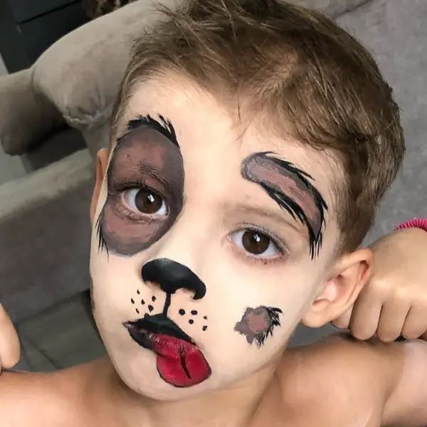 maquiagem infantil de cachorrinho para carnaval